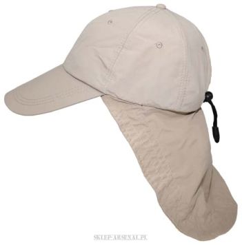 SAHARA CZAPKA PODRÓŻNIKA SAFARI TREKKINGOWA  DESERT CAP - BEŻOWA