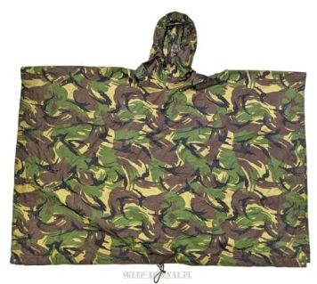 WOJSKOWA MATA IZOLACYJNA PŁACHTA POD ŚPIWÓR BIWAKOWA PONCHO TARP DPM 2,2m x 1,6m NL